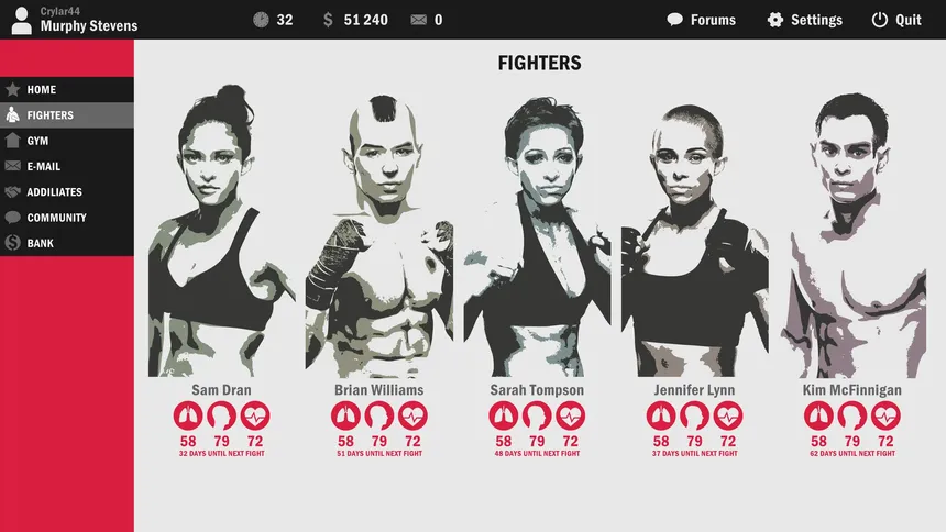 Скриншот 1 к игре Ultimate Fight Manager 2016
