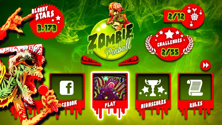 Скриншот 1 к игре Zombie Pinball