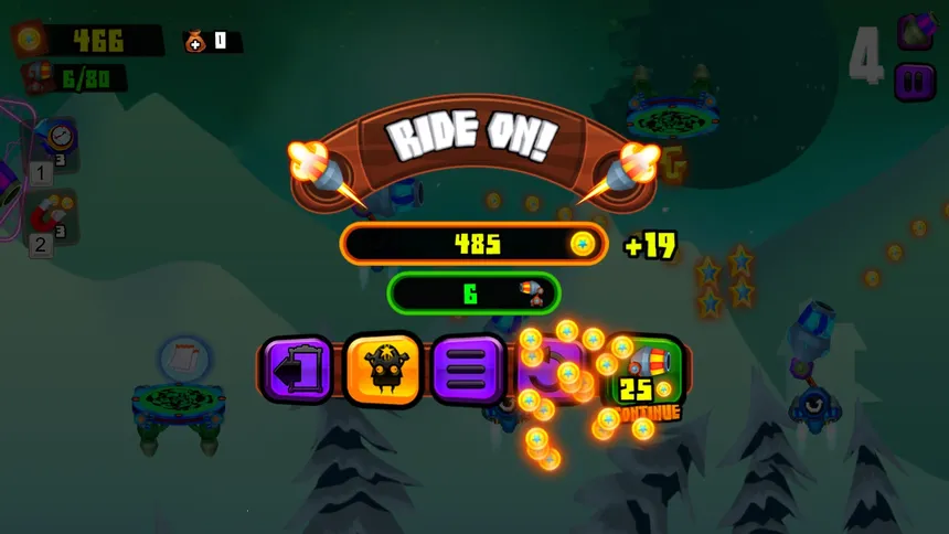Скриншот 2 к игре Galaxy Cannon Rider