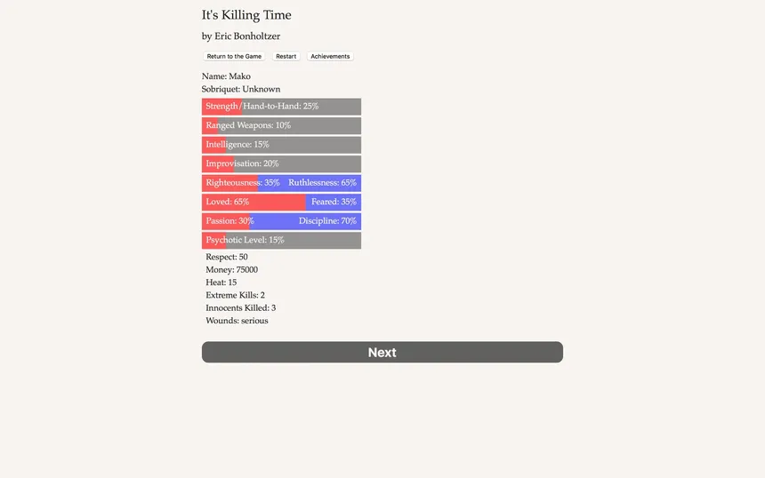 Скриншот 1 к игре It's Killing Time