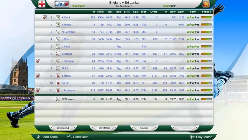 Скриншот 3 к игре Cricket Captain 2016