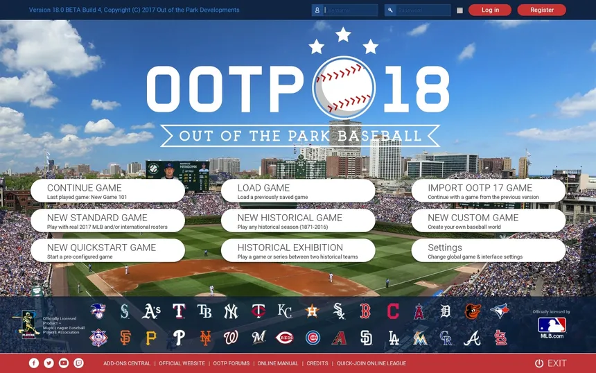 Скриншот 1 к игре Out of the Park Baseball 18