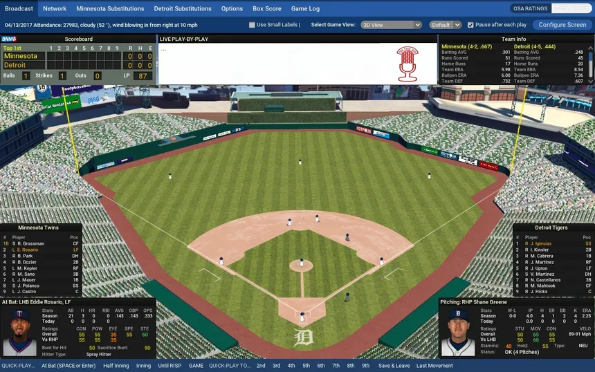 Скриншот 3 к игре Out of the Park Baseball 18