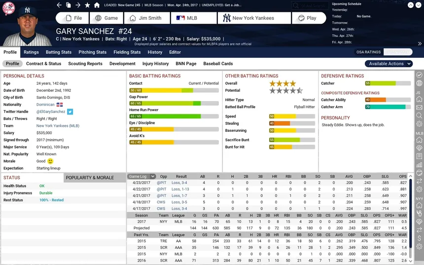 Скриншот 6 к игре Out of the Park Baseball 18