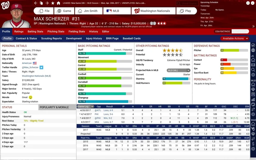 Скриншот 7 к игре Out of the Park Baseball 18