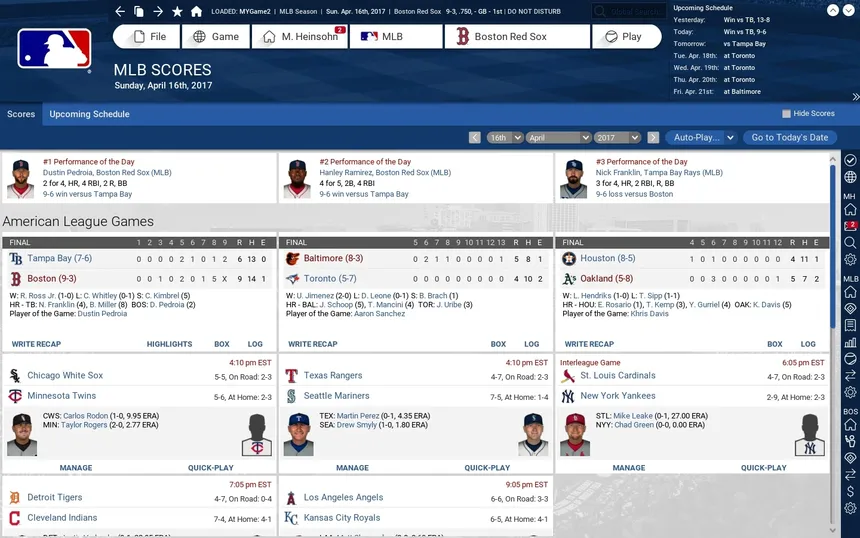 Скриншот 8 к игре Out of the Park Baseball 18