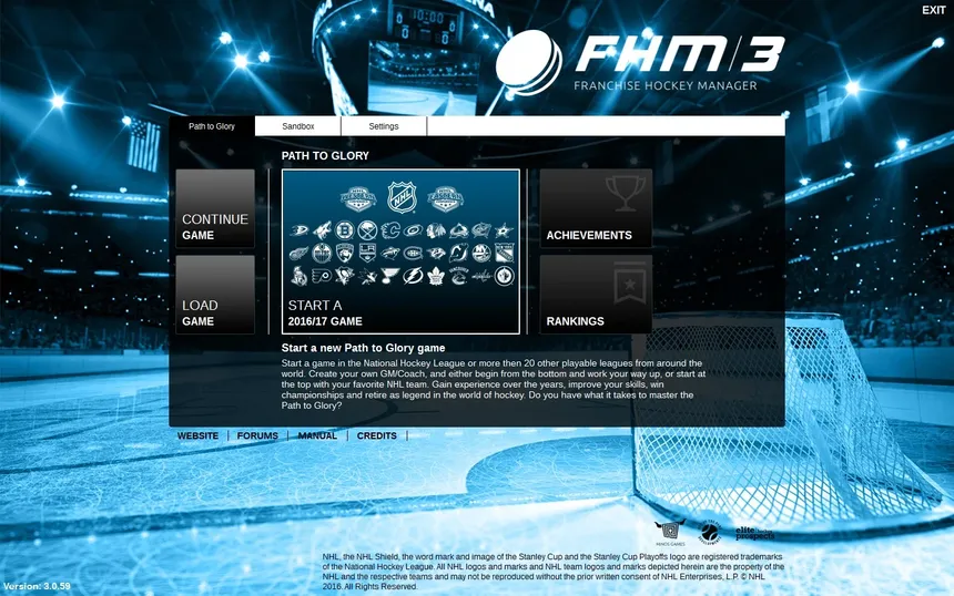 Скриншот 1 к игре Franchise Hockey Manager 3