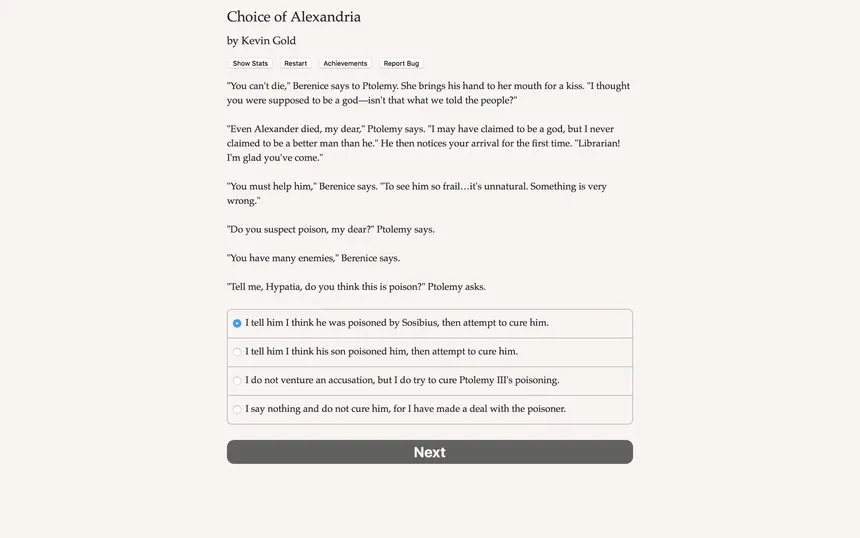Скриншот 3 к игре Choice of Alexandria