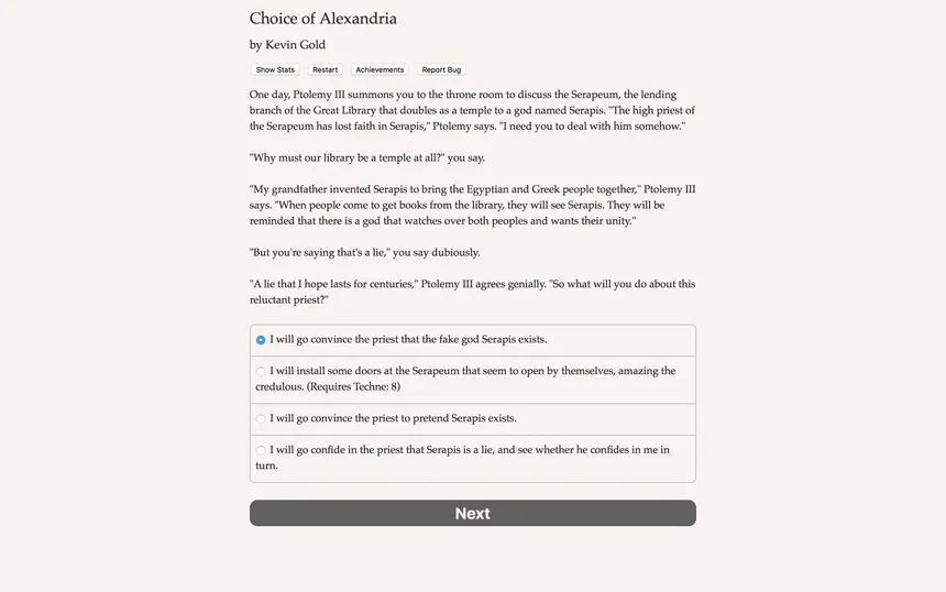 Скриншот 4 к игре Choice of Alexandria