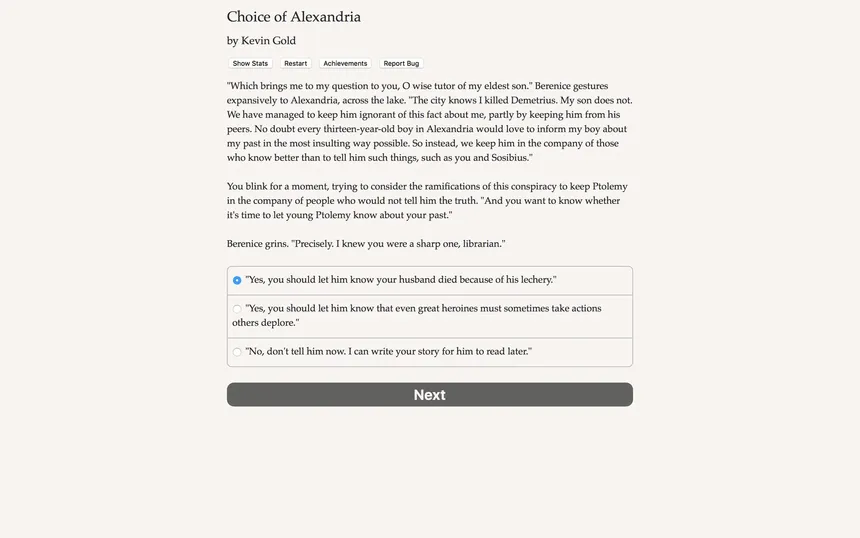 Скриншот 5 к игре Choice of Alexandria