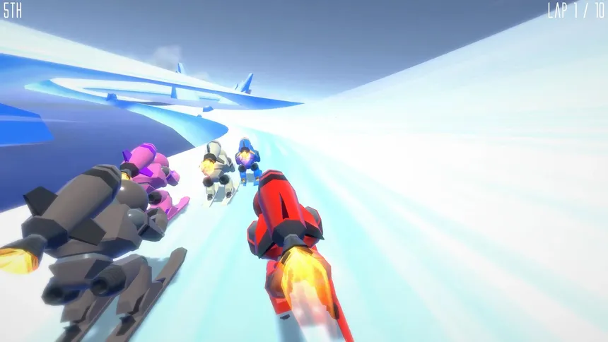 Скриншот 1 к игре Rocket Ski Racing