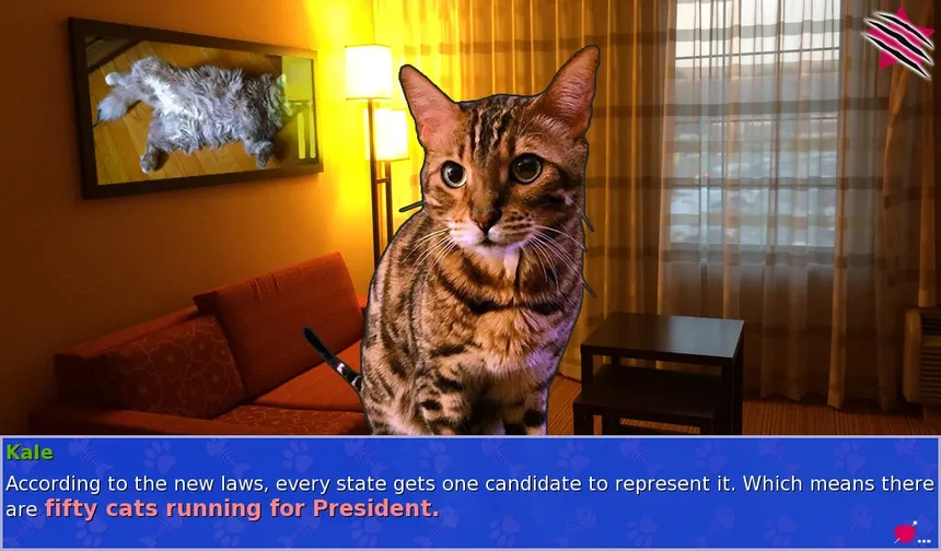 Скриншот 1 к игре Cat President ~A More Purrfect Union~