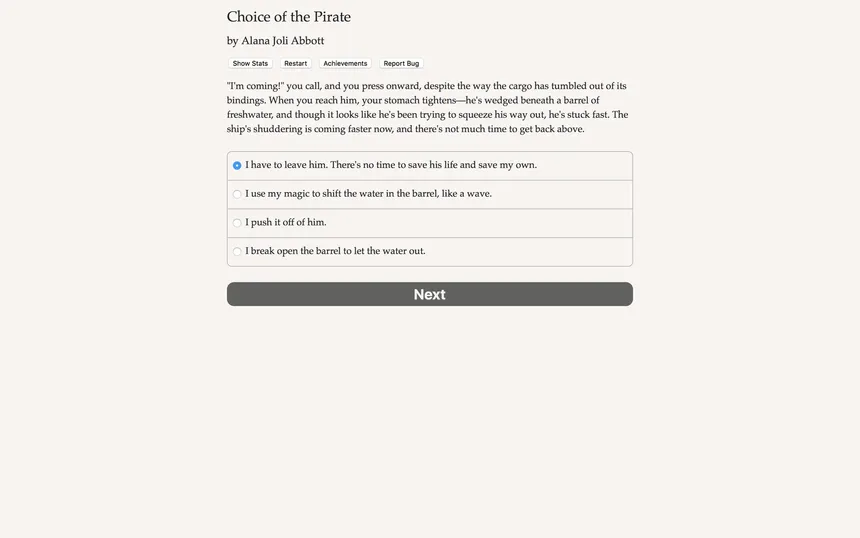 Скриншот 1 к игре Choice of the Pirate