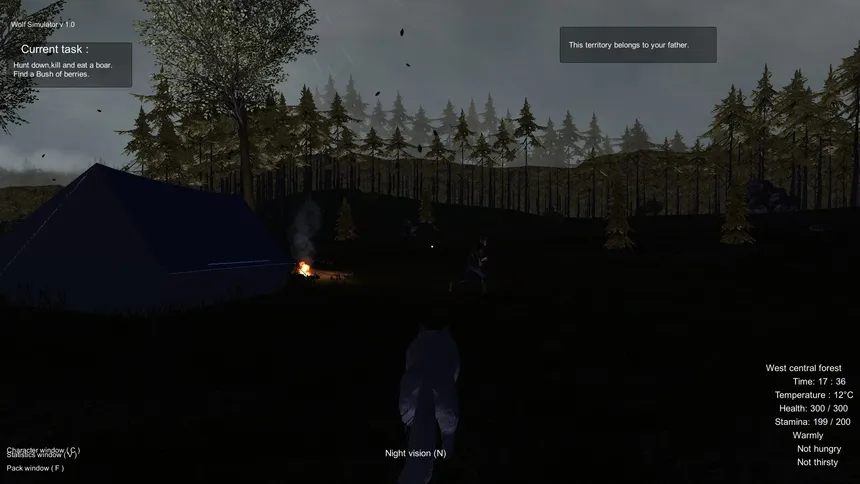 Скриншот 1 к игре Wolf Simulator