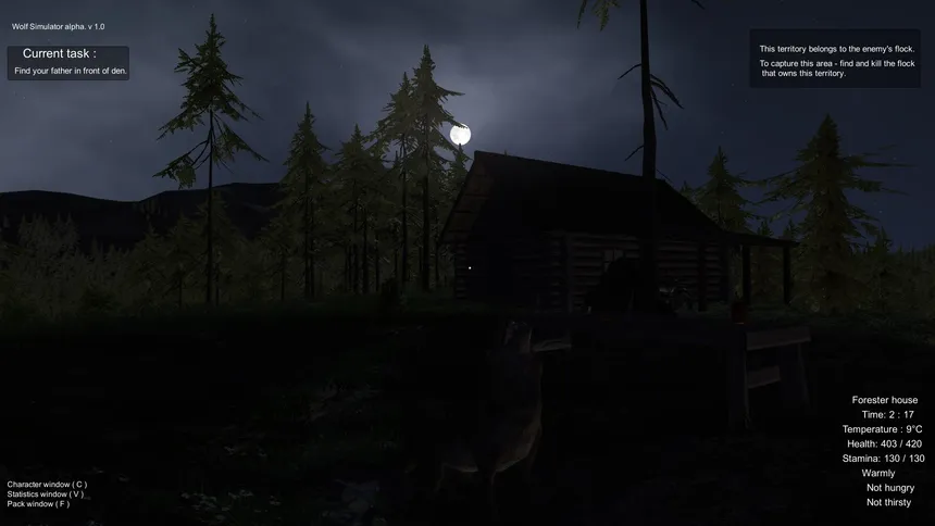 Скриншот 2 к игре Wolf Simulator