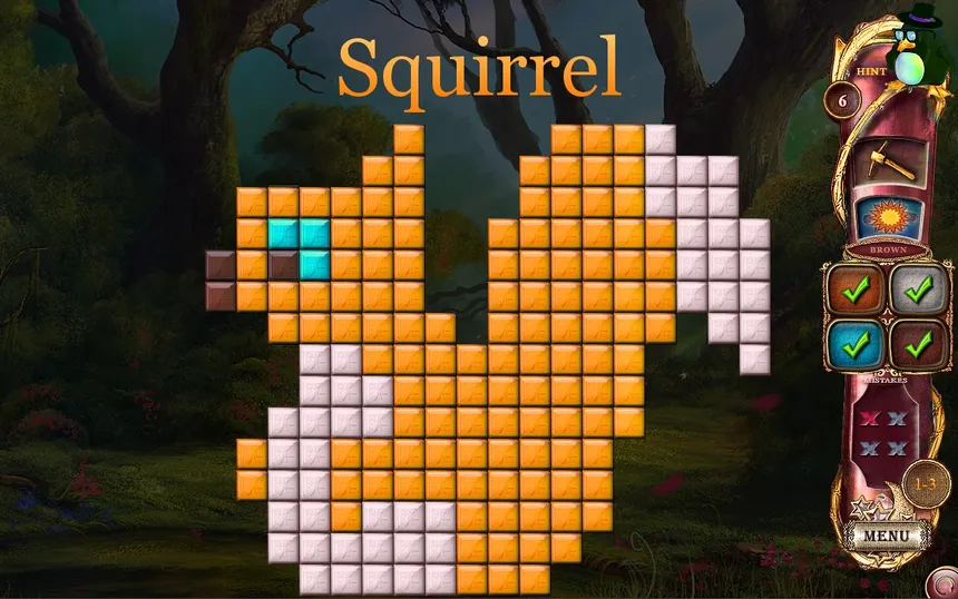 Скриншот 6 к игре Fantasy Mosaics 14: Fourth Color