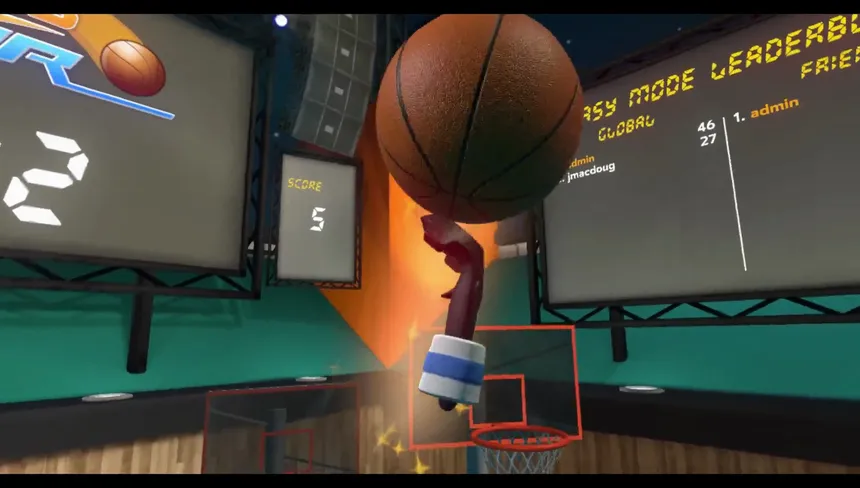 Скриншот 1 к игре Hoops VR