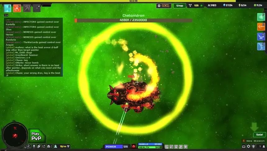 Скриншот 1 к игре Astroflux
