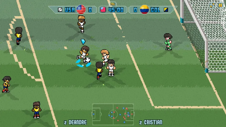 Скриншот 1 к игре Pixel Cup Soccer 17