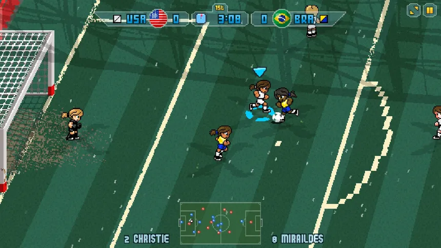 Скриншот 2 к игре Pixel Cup Soccer 17