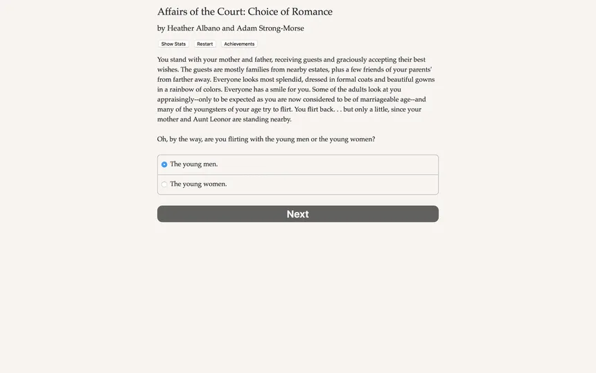 Скриншот 3 к игре Affairs of the Court: Choice of Romance