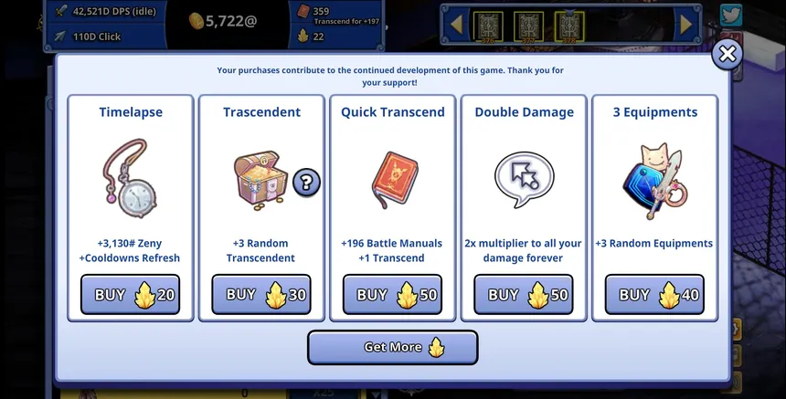 Скриншот 3 к игре Ragnarok Clicker