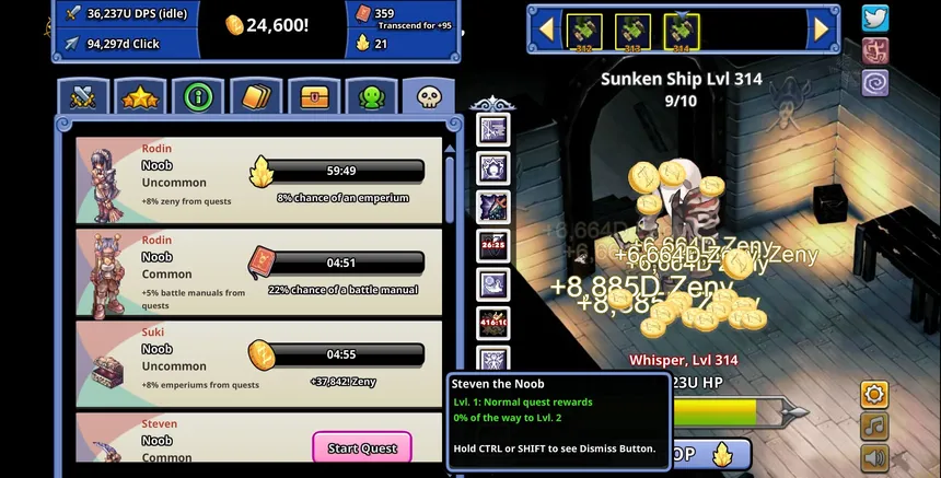 Скриншот 4 к игре Ragnarok Clicker