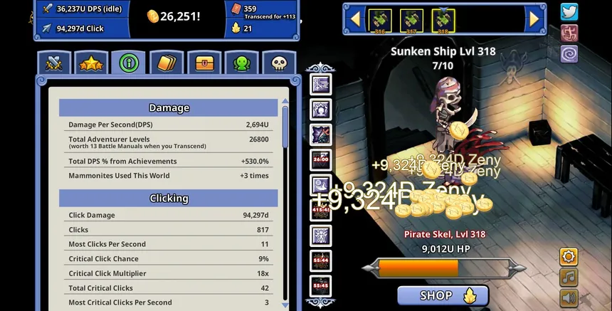 Скриншот 7 к игре Ragnarok Clicker