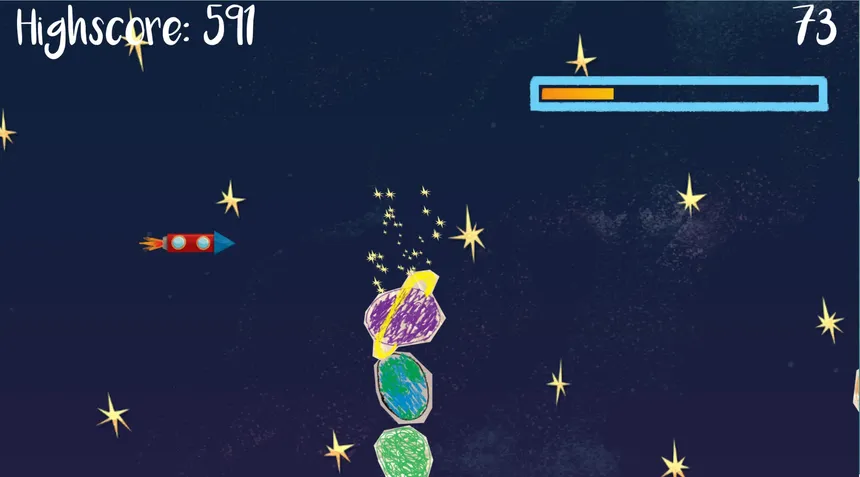 Скриншот 1 к игре Captain Curve's Intergalactic Space Adventure