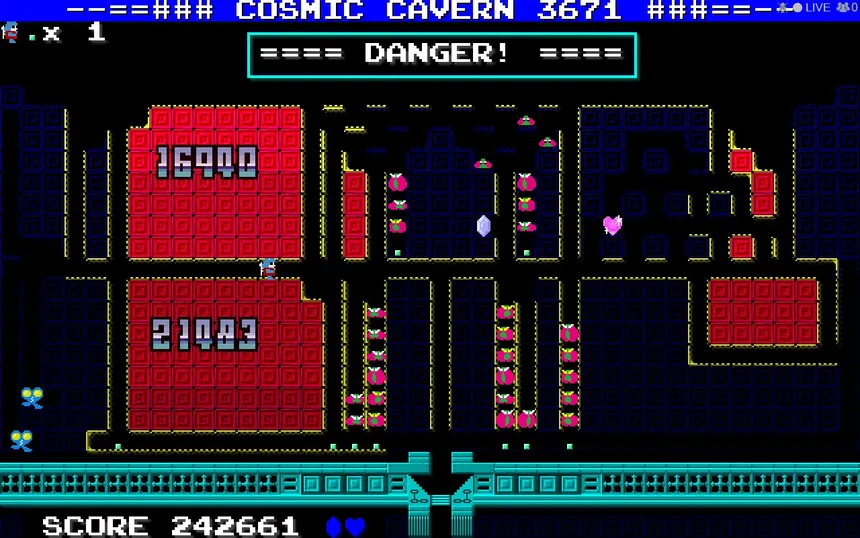 Скриншот 1 к игре Cosmic Cavern 3671　　宇宙最大の地底最大の作戦