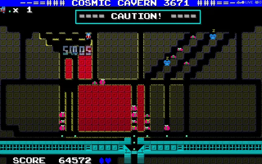 Скриншот 2 к игре Cosmic Cavern 3671　　宇宙最大の地底最大の作戦