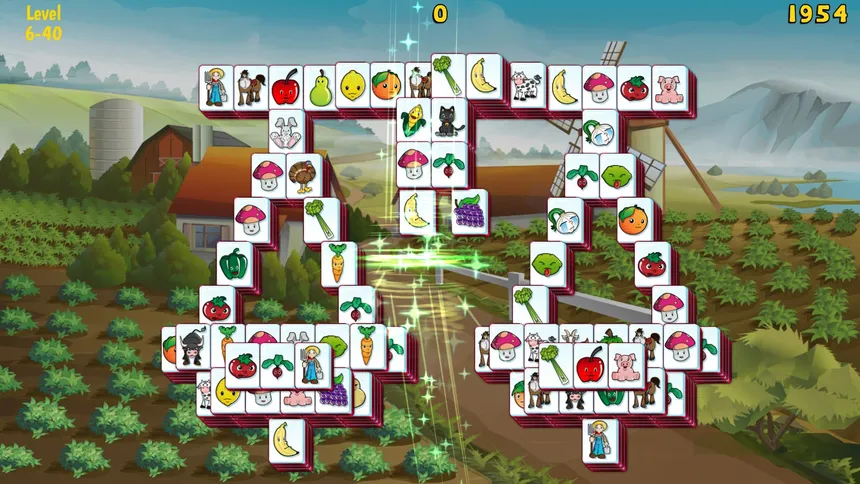 Скриншот 1 к игре Barnyard Mahjong 3