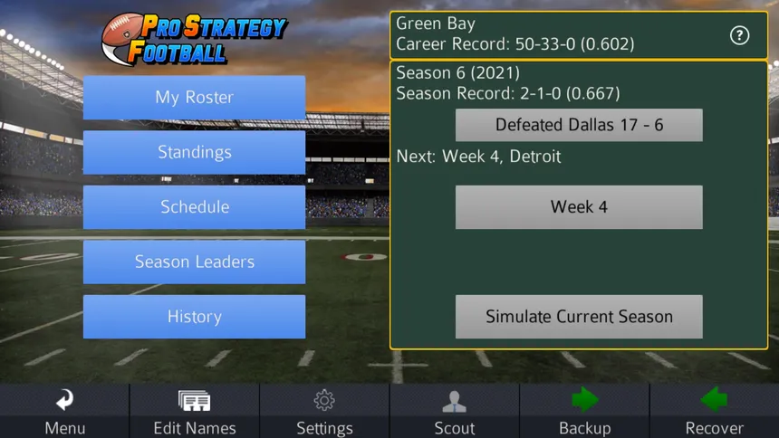 Скриншот 2 к игре Pro Strategy Football 2016