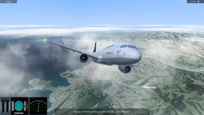 Скриншот 4 к игре Urlaubsflug Simulator – Holiday Flight Simulator