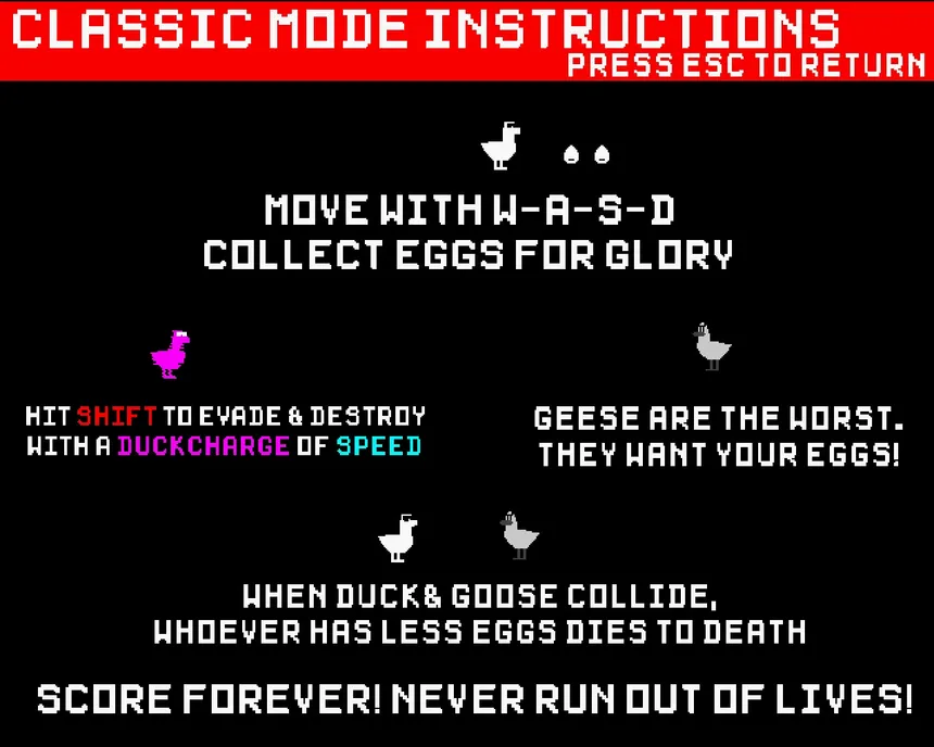 Скриншот 2 к игре QUACK ATTACK 1985: TURBO DX EDITION