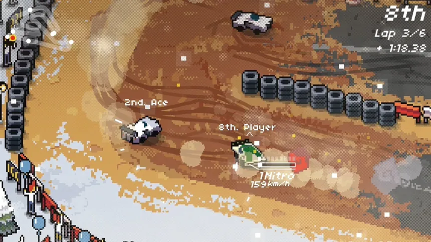 Скриншот 3 к игре Super Pixel Racers