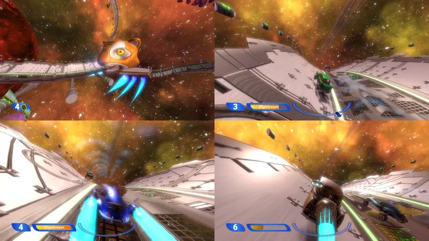 Скриншот 4 к игре Space Ribbon - Slipstream to the Extreme