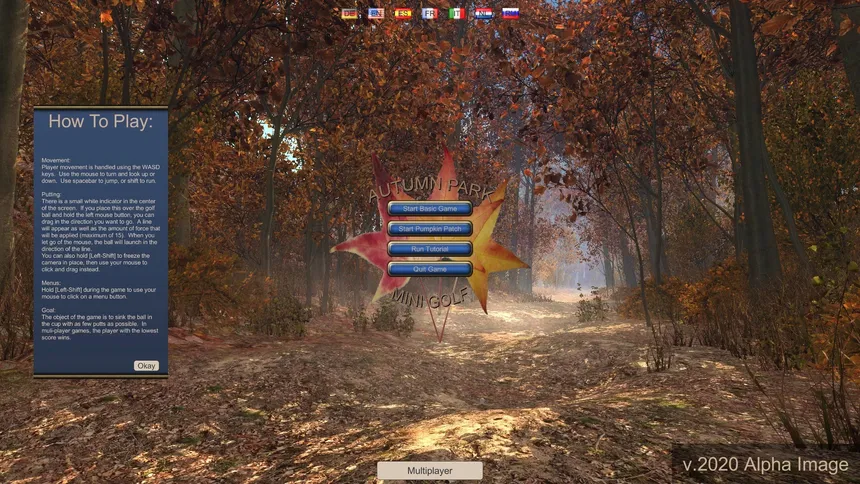 Скриншот 1 к игре Autumn Park Mini Golf