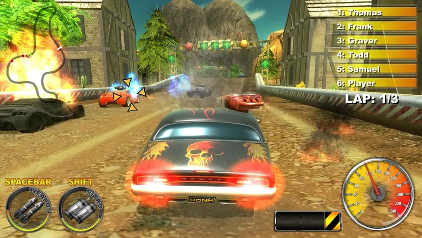 Скриншот 2 к игре Lethal Brutal Racing