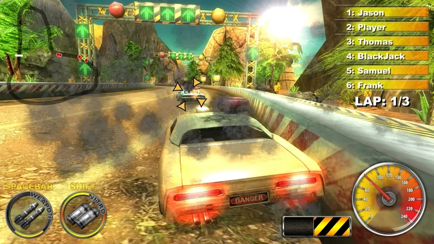 Скриншот 3 к игре Lethal Brutal Racing