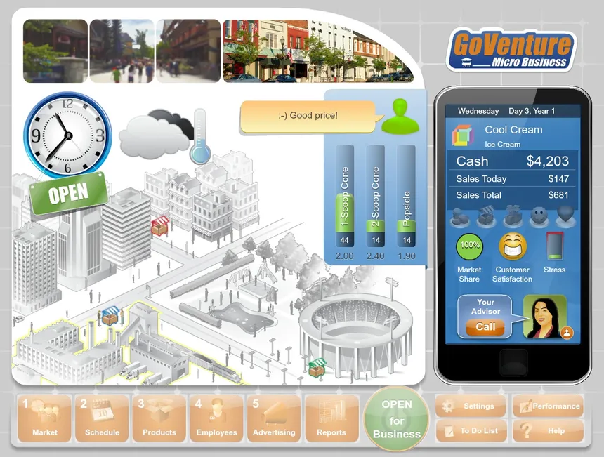 Скриншот 1 к игре GoVenture MICRO BUSINESS