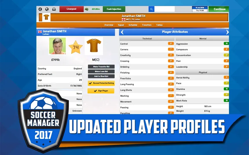 Скриншот 2 к игре Soccer Manager 2017