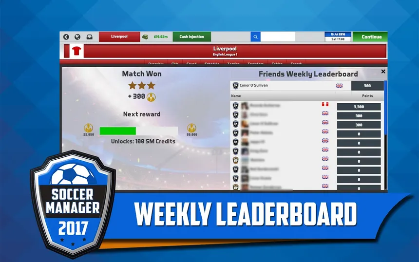 Скриншот 5 к игре Soccer Manager 2017