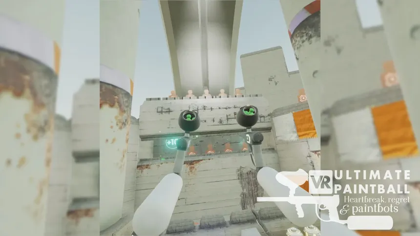 Скриншот 1 к игре VR Ultimate Paintball: Heartbreak, Regret & Paintbots