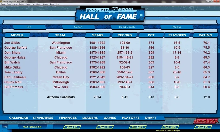 Скриншот 1 к игре Football Mogul 15