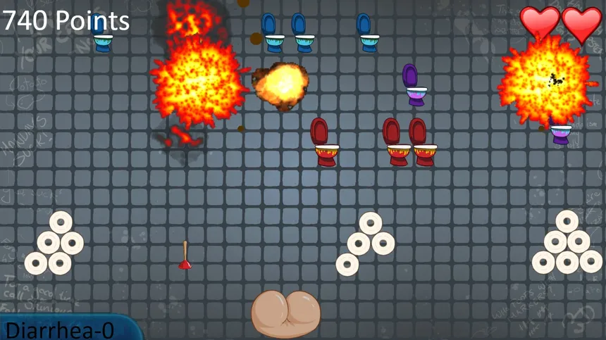 Скриншот 1 к игре PooShooter: Toilet Invaders