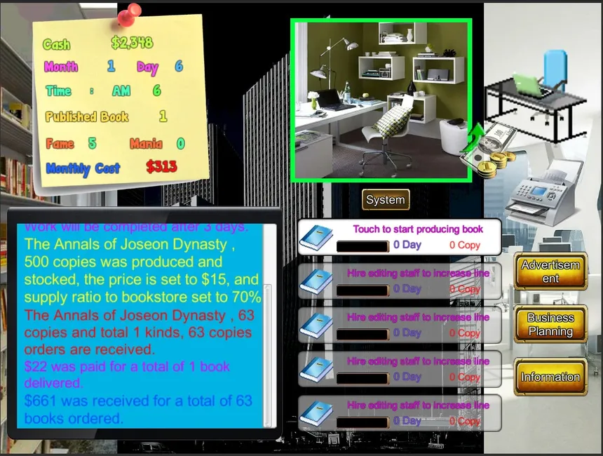 Скриншот 5 к игре Publisher Tycoon