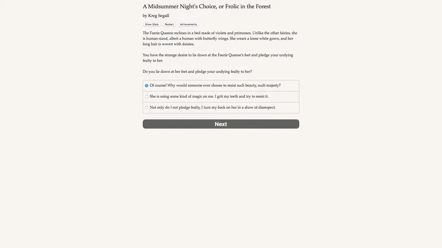 Скриншот 6 к игре A Midsummer Night's Choice