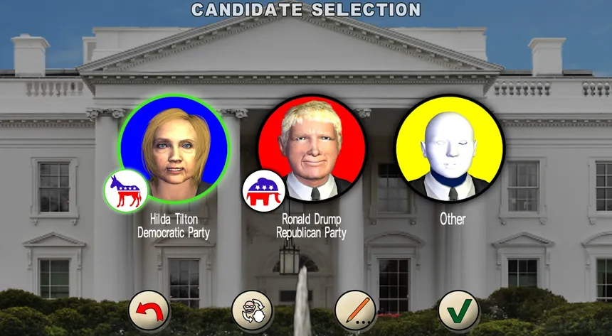 Скриншот 1 к игре The Race for the White House 2016