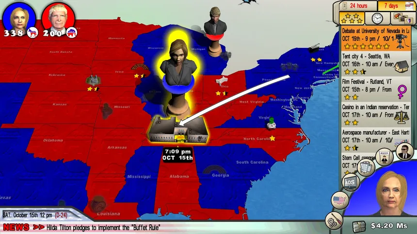 Скриншот 3 к игре The Race for the White House 2016